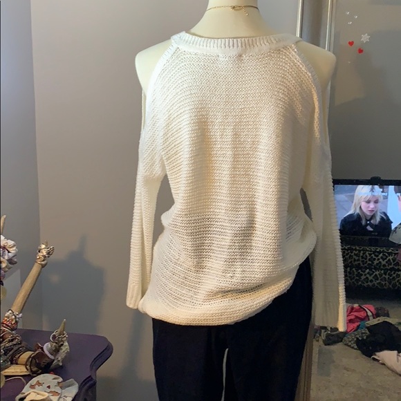 Express Off The Shoulder Sweater - Picture 2 of 5